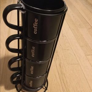Black coffee cup